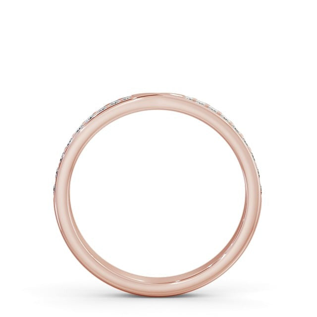 Faye Half Eternity Round Channel Lab Diamond Set Pinched Design Ring